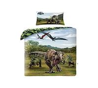 Halantex Parure de lit Jurassic World T.Rex 2 pièces 140x200+70x90 100 % coton Öko-Tex