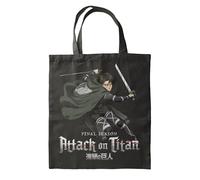 Halantex Sac Shopping Bag shopper - dimensions 35 x 40 x 1 cm - Sac fourre-tout polyester avec 2 poignées de 27 cm, Noir , 35x40x1 cm