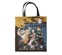 Halantex Sac Shopping Bag shopper - dimensions 35 x 40 x 1 cm - Sac fourre-tout polyester avec 2 poignées de 27 cm, Noir et multicolore., 35x40x1 cm