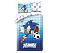 Halantex SONIC SOCCER - Parure de lit 140 x 200 cm avec taie d'oreiller 70 x 90 cm - 100 % polyester multicolore