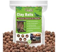 Halatool Substrat d'argile pour reptiles, 2 l, galets d'argile, litière pour reptiles, boules d'argile biologique, couche de drainage bioactive pour terrariums et vivariums, lézard, lézard, lézard