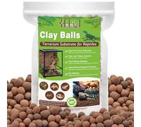 Halatool Substrat de reptile de 4 l - Boules de Leca - Literie de terrarium - Galets d'argile hydroton bio - Couche de drainage bioactive pour terrariums et vivariums - Lézard - Lézard - Lézard