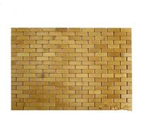 HALAWAKA Tapis de Bain Pliant en Bois de Bambou pour Sauna de Spa de Douche avec Pieds antidérapants intérieur extérieur pour Cuisine Chambre Salle de Bain paillasson de Toilette 15.75X23.62in