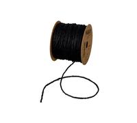 Halbach corde de jute ruban de décoration corde noire pour bricoler rouleau de 50m