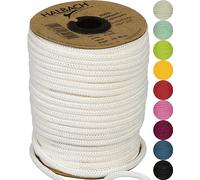 Halbach Seidenbänder 15640 Tuyau à Tricoter Blanc Naturel 4 mm