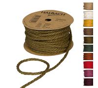 Halbach Seidenbänder Corde de Jute, Vert Olive, 5mm | 20m