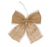 Halbach Seidenbänder Ensemble de nœuds en jute premium | Grand nœud cadeau pour décoration de Noël et ornement d'arbre