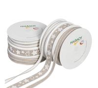 Halbach Seidenbänder Lot de 6 rouleaux de ruban cadeau de Noël de qualité supérieure - Ruban décoratif pour emballage cadeau