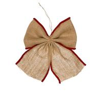 Halbach Seidenbänder Lot de nœuds en toile de jute de qualité supérieure - Grand nœud cadeau pour décoration de Noël et décoration d'arbre