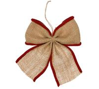 Halbach Seidenbänder Lot de nœuds en toile de jute de qualité supérieure - Grand nœud cadeau pour décoration de Noël et décoration d'arbre