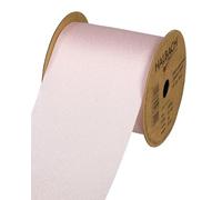 Halbach Seidenbänder Ruban cadeau d'une brillance soyeuse discrète, aspect soie (végétalien) - Rose clair - Largeur : 70 cm - Longueur : 10 m