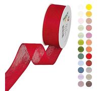Halbach Seidenbänder Ruban cadeau - Largeur : 40 mm - Longueur : 25 m - Fabriqué en Allemagne - Ruban cadeau dans une variété de couleurs et de largeurs, parfait pour l'emballage et la décoration,