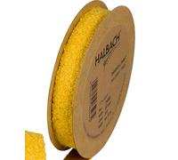 Halbach Seidenbänder Ruban décoratif en tissu teddy | Largeur : 20 mm Longueur : 10 m | Ruban en fourrure synthétique pour bricolage et couture | Couleur : jaune miel