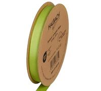 Halbach Seidenbänder Ruban gros grain de qualité supérieure | Largeur : 13 mm Longueur : 25 m | Ruban cadeau durable en polyester recyclé | Idéal comme ruban | Couleur : vert clair