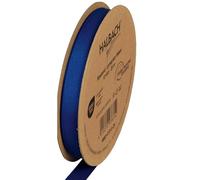 Halbach Seidenbänder Ruban gros-grain de qualité supérieure | Largeur : 13 mm Longueur : 25 m | Ruban cadeau durable en polyester recyclé | Idéal comme ruban | Couleur : bleu