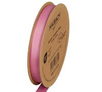 Halbach Seidenbänder Ruban gros-grain de qualité supérieure | Largeur : 13 mm Longueur : 25 m | Ruban cadeau durable en polyester recyclé | Idéal comme ruban | Couleur : rose foncé
