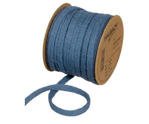 Halbach Seidenbänder - Tuyau à Tricoter en Laine de qualité supérieure (végétalien) - Largeur : 8 mm - Longueur : 15 m - Fil Tubulaire à remplir avec du Fil pour projets de Bricolage et étiquettes