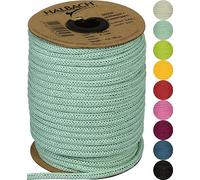 Halbach Seidenbänder Tuyau à Tricoter en Papier de qualité supérieure - Largeur : 4 mm - Longueur : 30 m - Fil Tubulaire Rechargeable et indéchirable - Fil en Papier pour étiquettes nominatives pour