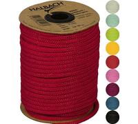 Halbach Seidenbänder Tuyau à Tricoter en Papier de qualité supérieure - Largeur : 4 mm - Longueur : 30 m - Fil Tubulaire Rechargeable et indéchirable - Fil en Papier pour étiquettes nominatives pour