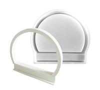 Halbring Cast Form En Silicone | 17,8 X 19,5 Cm D'arrosage Résine D'époxyde | Harz Pour Projets D'artisanat Et De Décoration | Pour Bougies, Bonbons, L'artisanat Et Le Dé