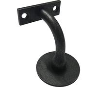 HALCÖ 0529.167.00.0.10.M10 Support de main courante rond avec vis à double filetage Distance au mur 78 mm Noir laqué RAL9005
