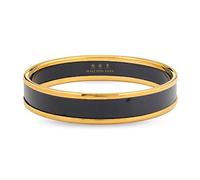 Halcyon Days Bracelet jonc noir et doré - Taille M - PBPLA0210GM, Émail, NA.
