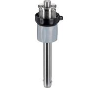 HALDER 22380.0628 - Autobloquant avec poignée réglable - Goupille de verrouillage à billes - Gris/noir - D1 = 10 mm - 30 mm / l1 à 40 mm.