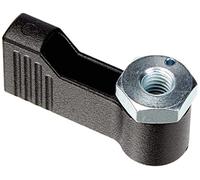 HALDER 24101.0232 Loquet à visser, noir, d1=17 mm