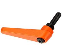 HALDER 24400.0461 Leviers de serrage réglables, orange, d1=22 mm/d2=M10/l1=32 mm