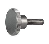 HALDER 24790.0340 Vis moletée haute en acier inoxydable, DIN 464, M6 x 25, diamètre 24 mm