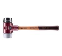 Maillet HALDER SIMPLEX TPE moyen / caoutchouc chargé avec boîtier en fonte malléable et manche en bois - D=60 mm - 3023.060