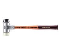 Halder 3128030 Maillet "simplex" 30mm de caoutchouc/Nylon avec Boîtier en Aluminium, Multicolore