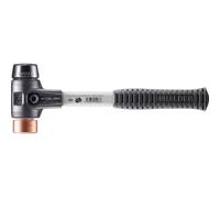 Halder 3724040 Maillet avec renforcé Boîtier en Acier coulé 50mm de caoutchouc/Cuivre, Multicolore