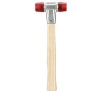 Maillet BASEPLEX, Acétate de cellulose / acétate de cellulose avec boîtier en zinc moulé et manche en bois - D=30 mm - 3906.030