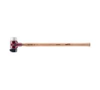Marteau de frappeur HALDER SIMPLEX Caoutchouc chargé avec pied intégré / superplastique avec boîtier en fonte malléable, manche en bois hickory de haute qualité - D=60 mm - 3027.261