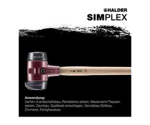 Halder Halder Marteau de forgeron SIMPLEX 60mm caoutchouc avec pied acier moulé Quantité:1