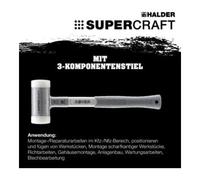 Halder HALDER NORM+TECHNIK Maillet anti-rebond avec manche trimatière,⌀ tête du maillet: 50mm Quantité:1