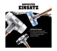 Halder Halder Schonhammer SIMPLEX alu 30 mm TPE doux Quantité:1