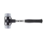 Maillet HALDER SIMPLEX TPE moyen avec boîtier en fonte malléable renforcée et manche en fibre de verre - D=50 mm - 3703.050
