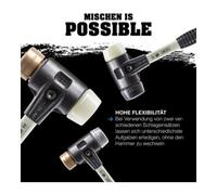 Halder Halder SchonhammerSimplex Fibre 60 mm Caoutchouc/Nylon Quantité:1