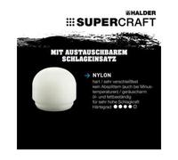 Halder Halder SUPERCRAFT Tête de maillet de protection 25 mm Nylon arrondi Quantité:1