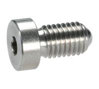 HALDER Lot de 5 pièces de pression à ressort, avec boule, tête et six pans creux/acier inoxydable, force de ressort renforcée | d1=M6 | 22030.2060