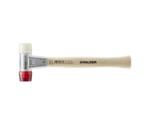Halder Maillet à frappe amortie BASEPLEX L. 280 mm D. tête 30 mm dur bois nylon blanc/a Quantité:1