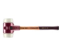 Halder Maillet à frappe amortie SIMPLEX L. 490 mm D. tête 80 mm dur bois nylon blanc HA Quantité:1