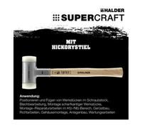 Halder Maillet à frappe amortie SUPERCRAFT L. totale 300 mm D. tête 20 mm Hickory antir Quantité:1