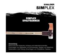 Halder Simplex - Marteau fendeur 4100g