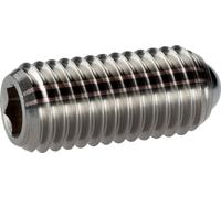 HALDER Pièce de pression à ressort, avec boule et six pans creux/acier inoxydable, force de ressort renforcée | d1=M4 | 22030.0244