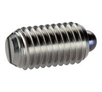 HALDER Pièce de pression à ressort, avec boulon et fente/acier inoxydable, force de ressort standard | d1=M10 | 22050.0510
