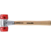 Halder Schonhammer Baseplex Longueur 340mm Diamètre de la tête 50mm 900g rouge - Acétate de cellulose - 3906050