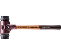 Halder Schonhammer diamètre 80mm 3220g Simplex caoutchouc / noir avec manche bois - 3002080